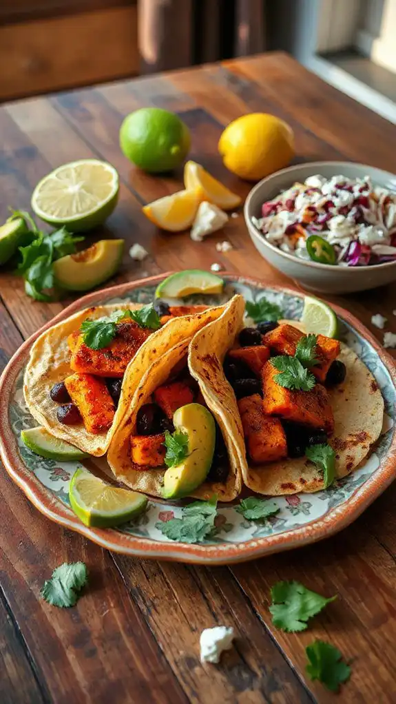 smoky sweet potato tacos