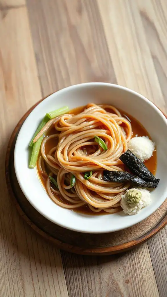 soba noodles with sauce soba noodles with sauce