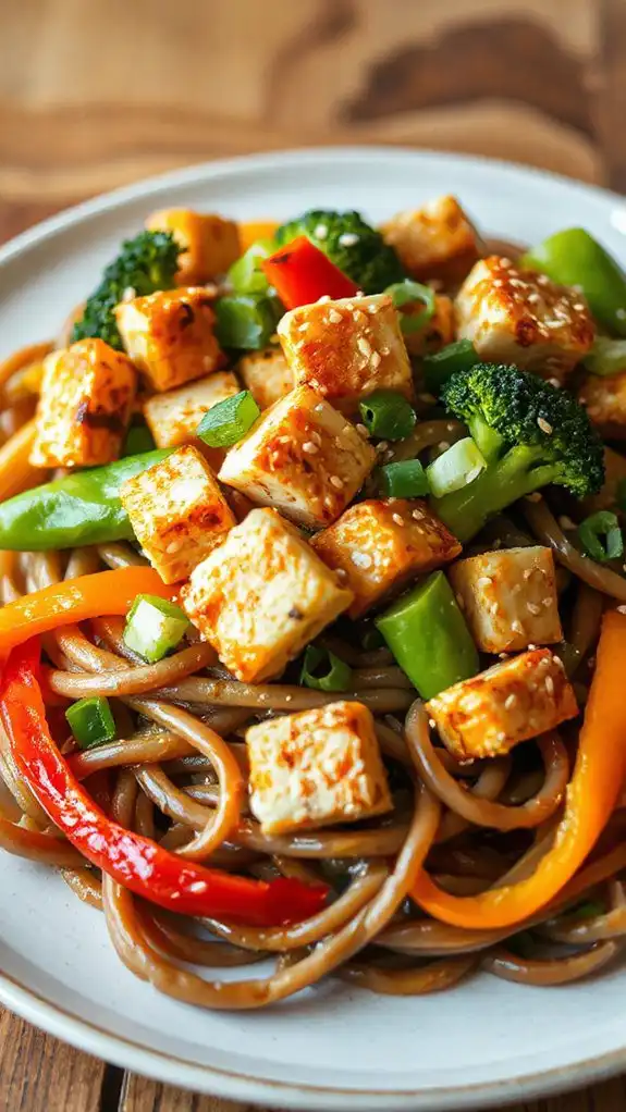 soba noodles with tofu