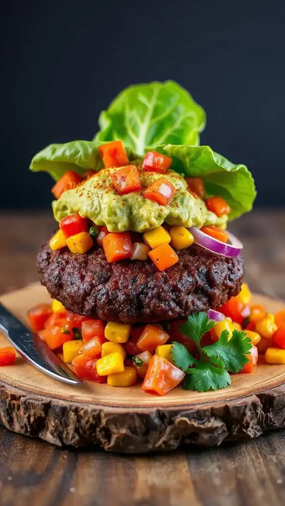 southwest black bean burgers