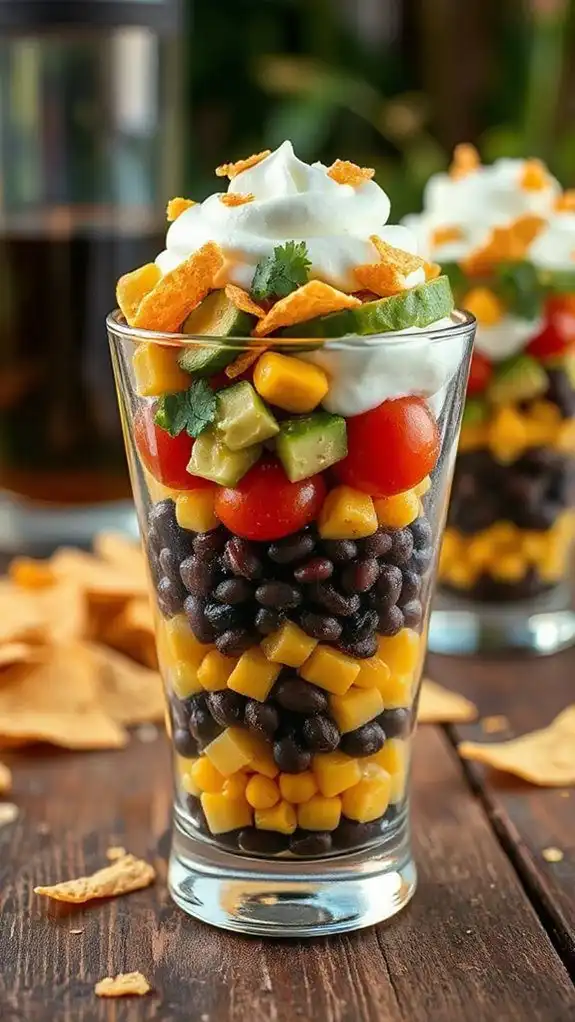southwest black bean parfait