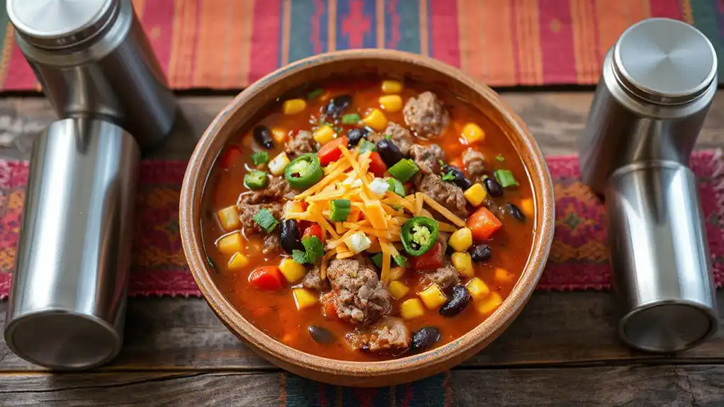 southwest style hamburger soup recipe