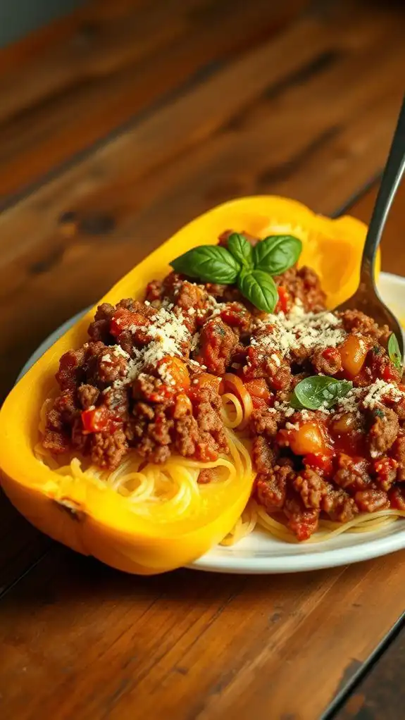 spaghetti squash with beef spaghetti squash with beef