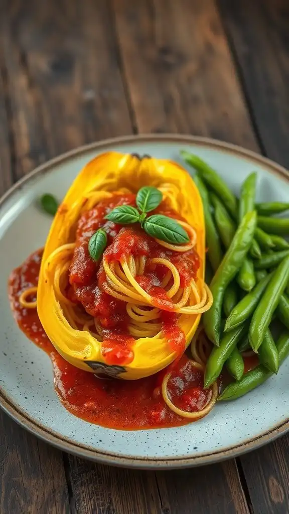 spaghetti squash with marinara