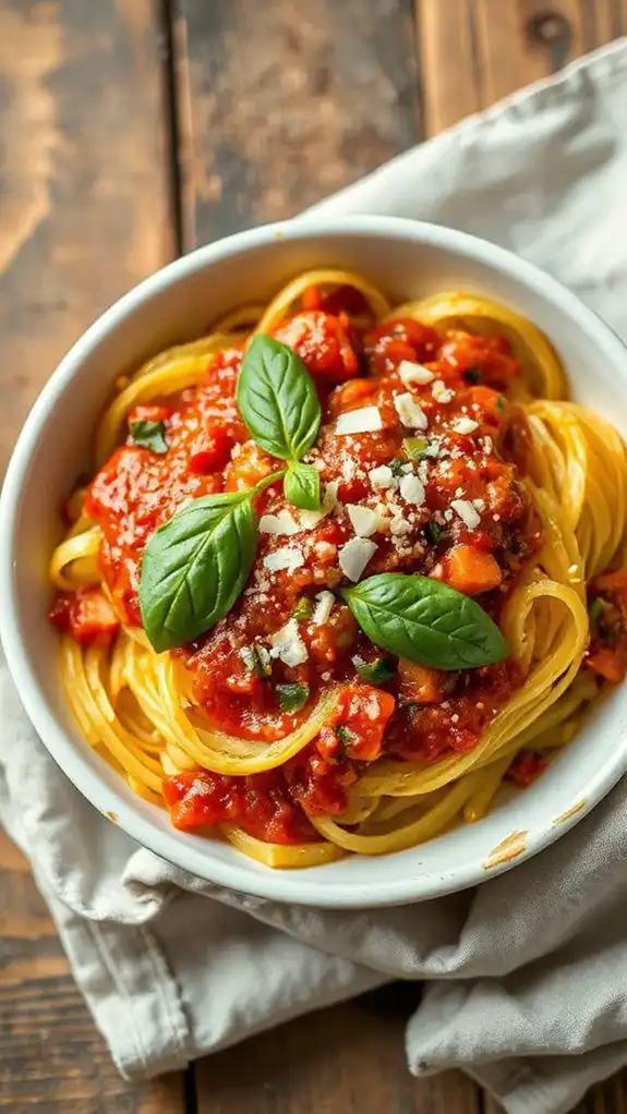 spaghetti squash with marinara spaghetti squash with marinara