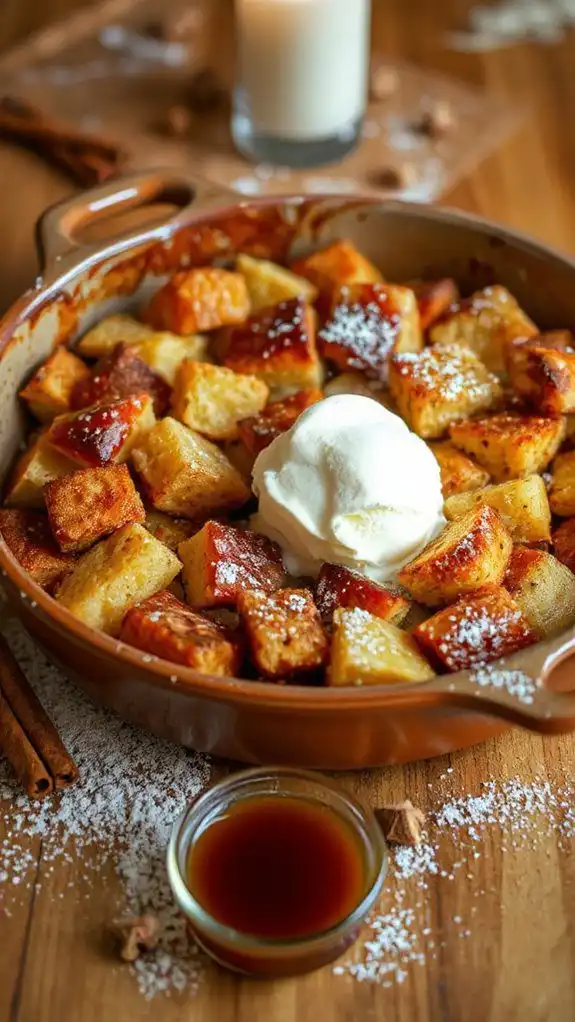 spiced apple cinnamon dessert