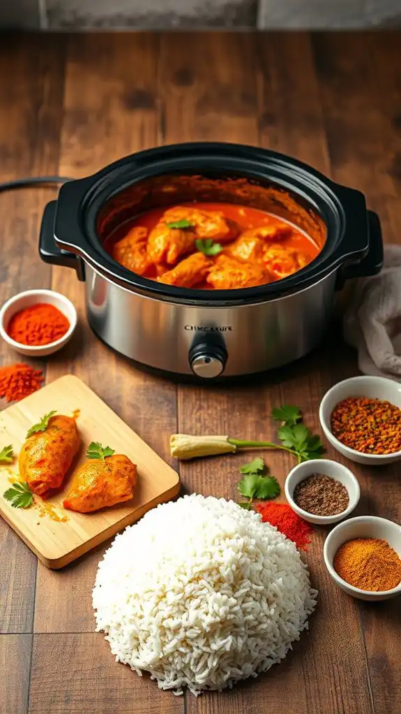 spiced chicken in sauce spiced chicken in sauce