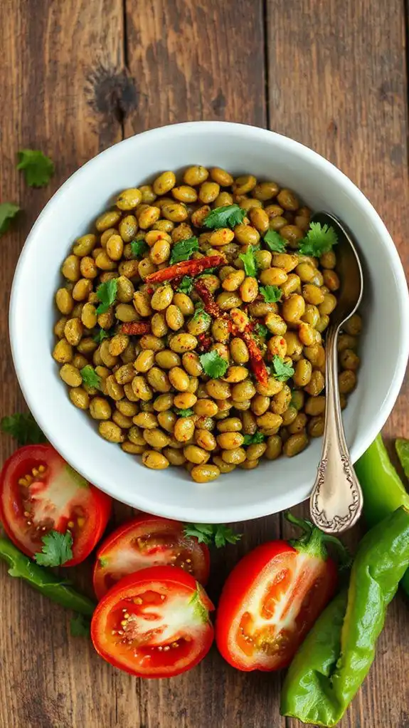 spiced leftover lentil dish spiced leftover lentil dish