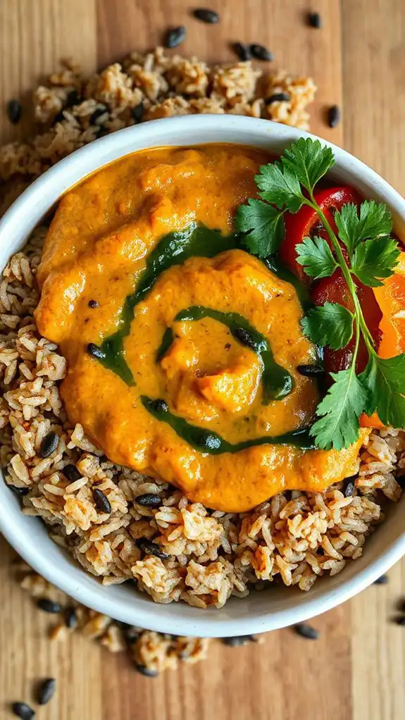 spiced lentils and rice spiced lentils and rice