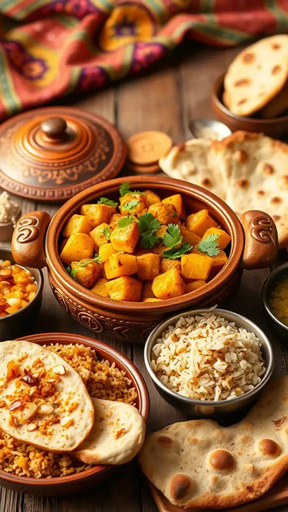 spiced potato cauliflower curry
