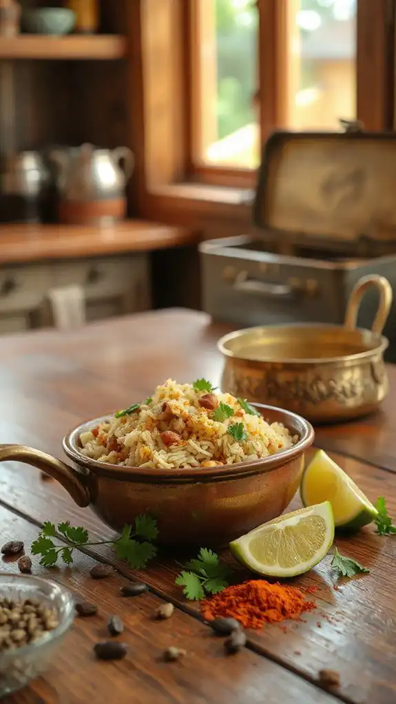 spiced rice and legumes