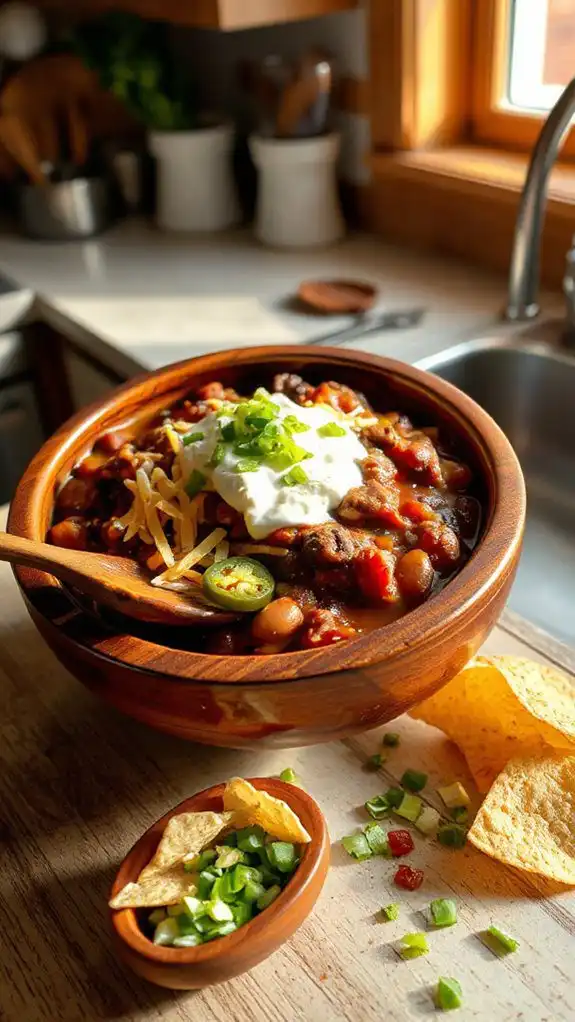 spicy beef and beans
