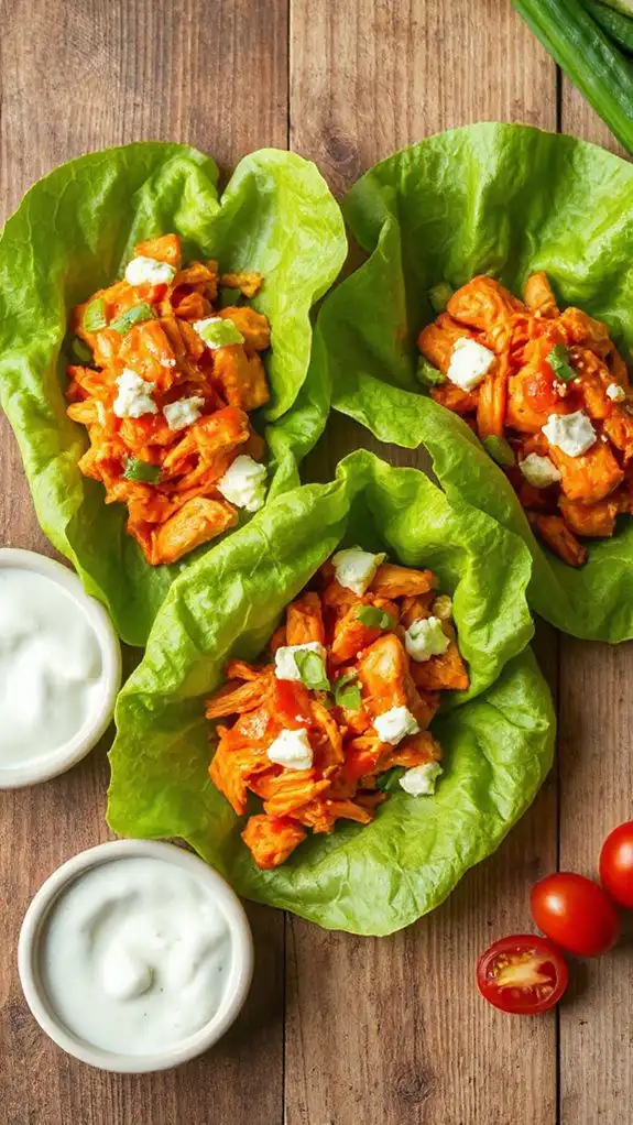 spicy buffalo chicken wraps