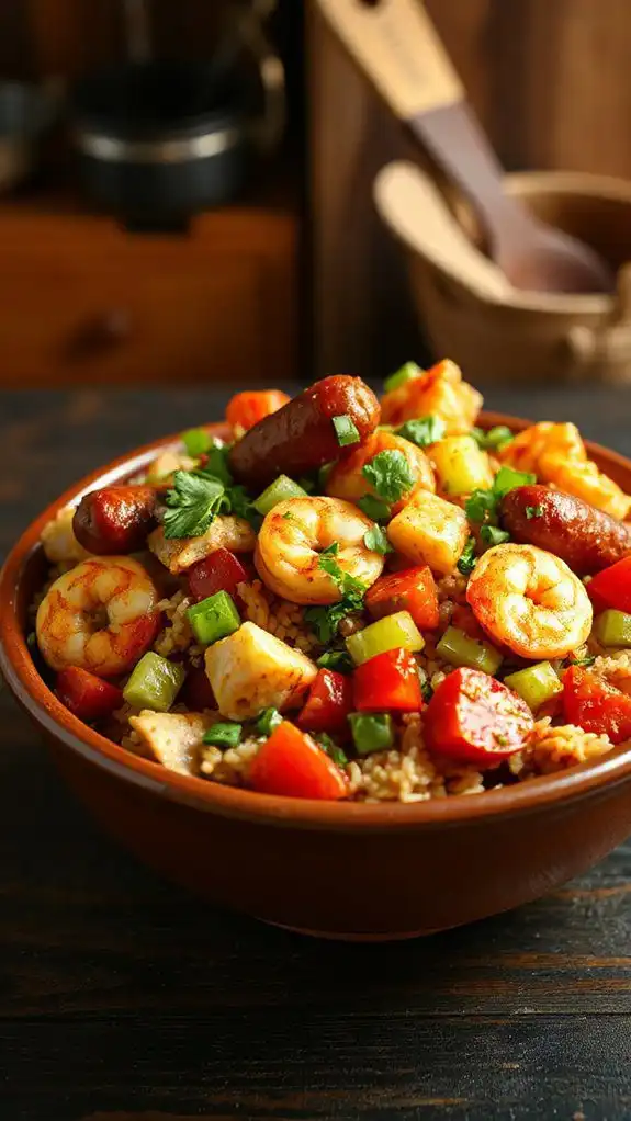 spicy cajun rice dish