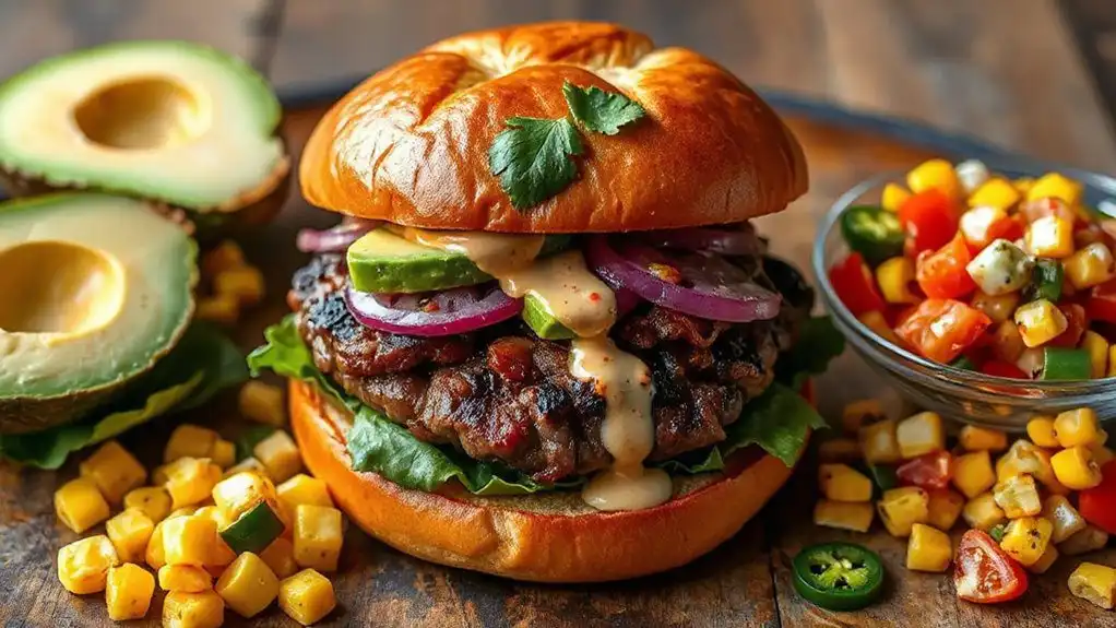 spicy carne asada burger spicy carne asada burger