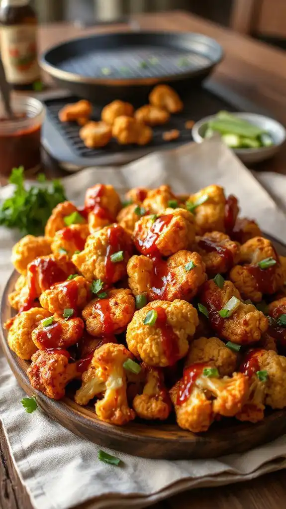 spicy cauliflower appetizer bites