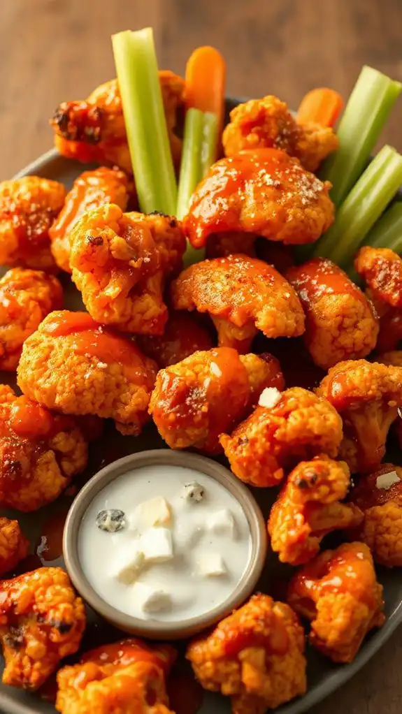 spicy cauliflower finger food