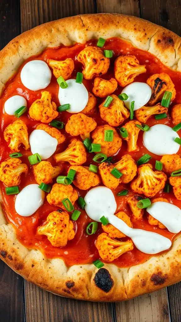 spicy cauliflower pizza delight