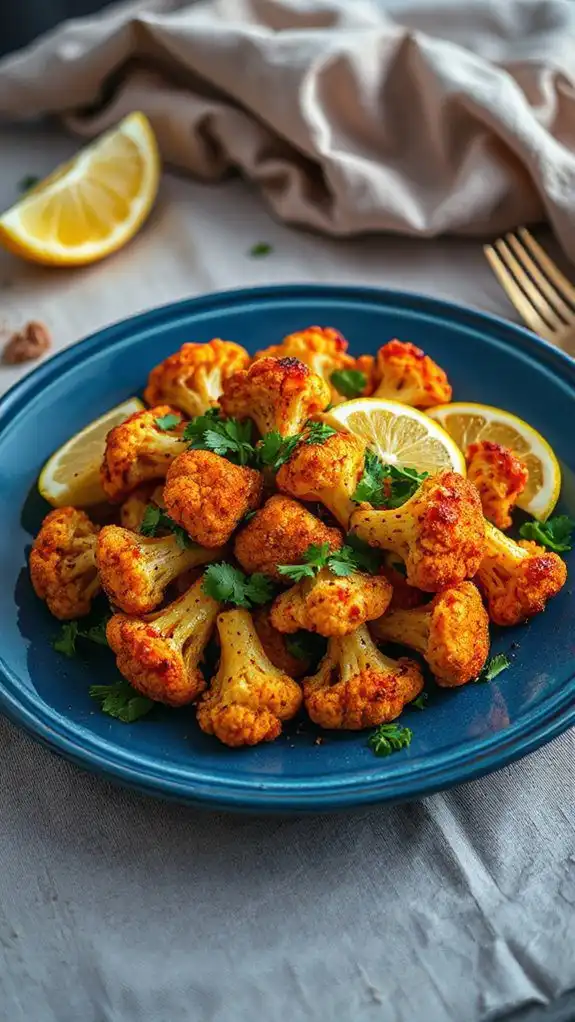spicy cauliflower roasted dish
