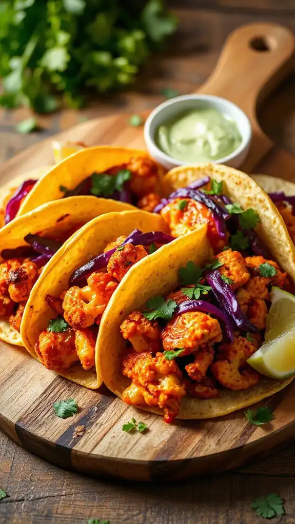 spicy cauliflower tacos recipe