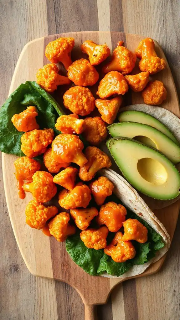 spicy cauliflower wrap recipe