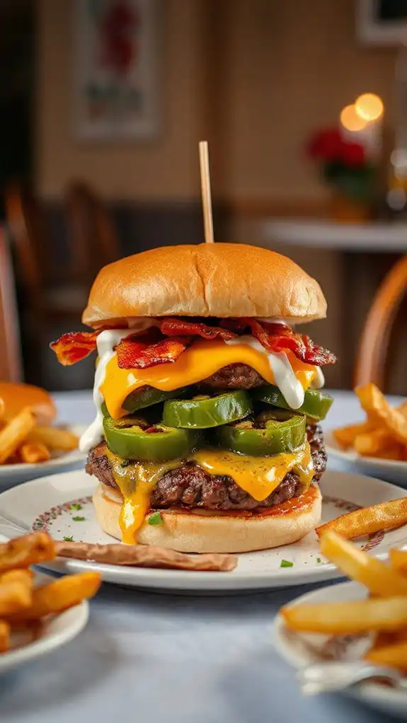 spicy cheesy burger delight
