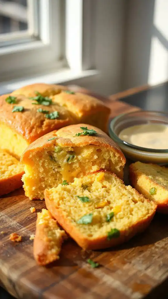 spicy cheesy cornbread delight