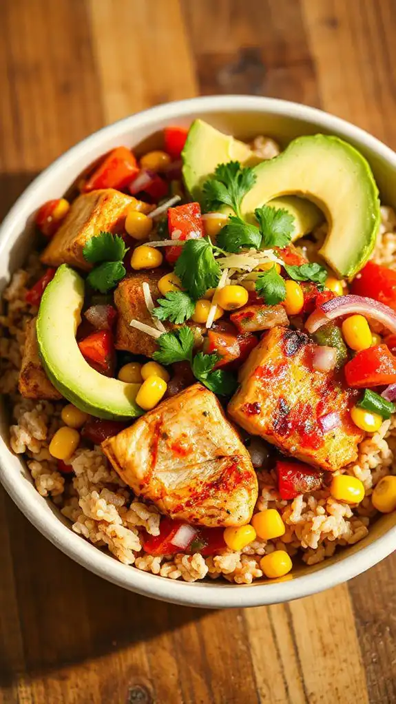 spicy chicken and corn