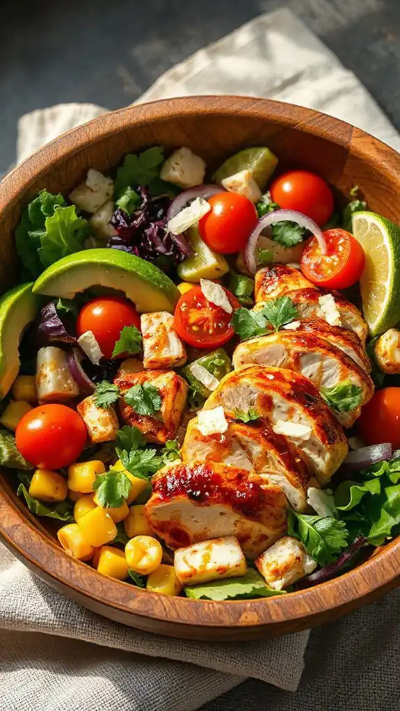 spicy chicken avocado salad spicy chicken avocado salad