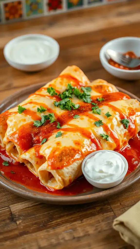 spicy chicken filled tortillas spicy chicken filled tortillas