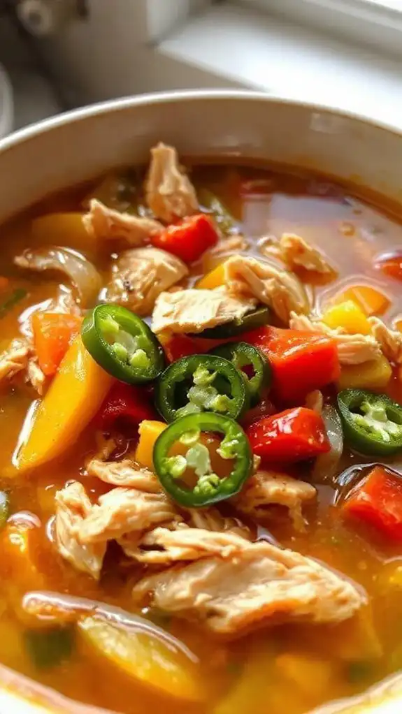 spicy chicken soup recipe