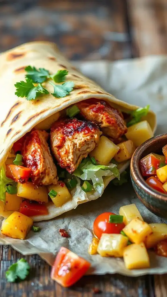 spicy chicken tropical salsa