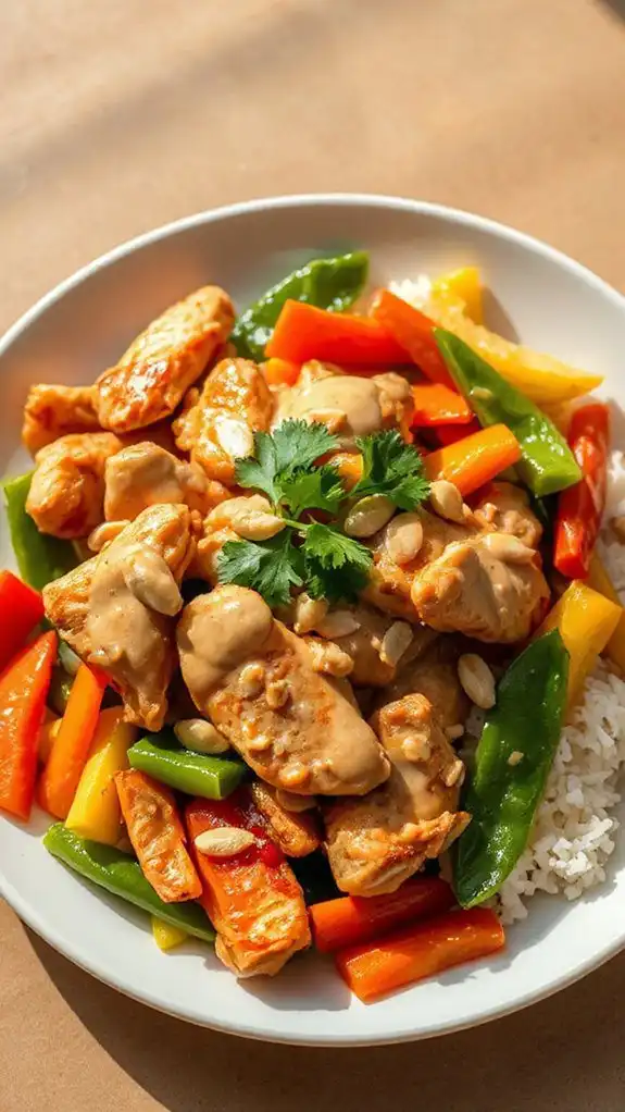 spicy chicken vegetable stir fry spicy chicken vegetable stir fry