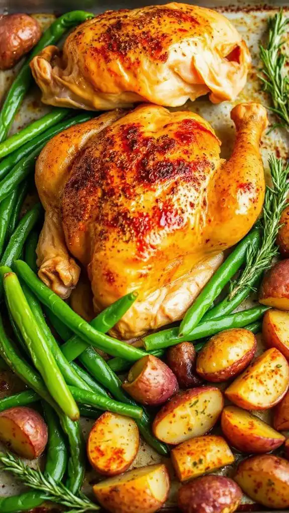 spicy chicken with green beans