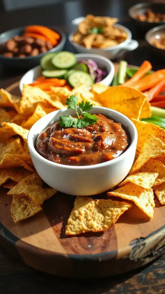 spicy chipotle bean dip
