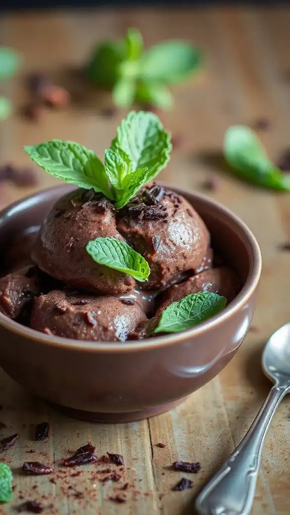 spicy chocolate frozen dessert