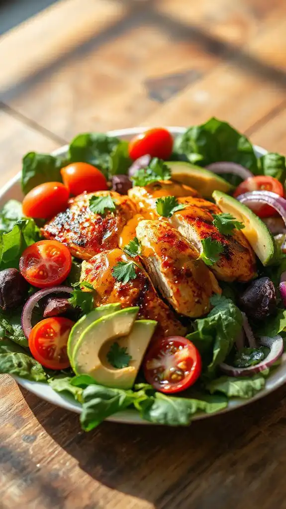 spicy citrus chicken salad