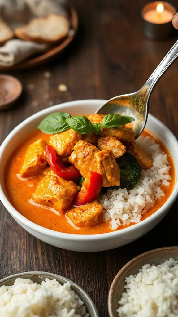 spicy coconut chicken dish