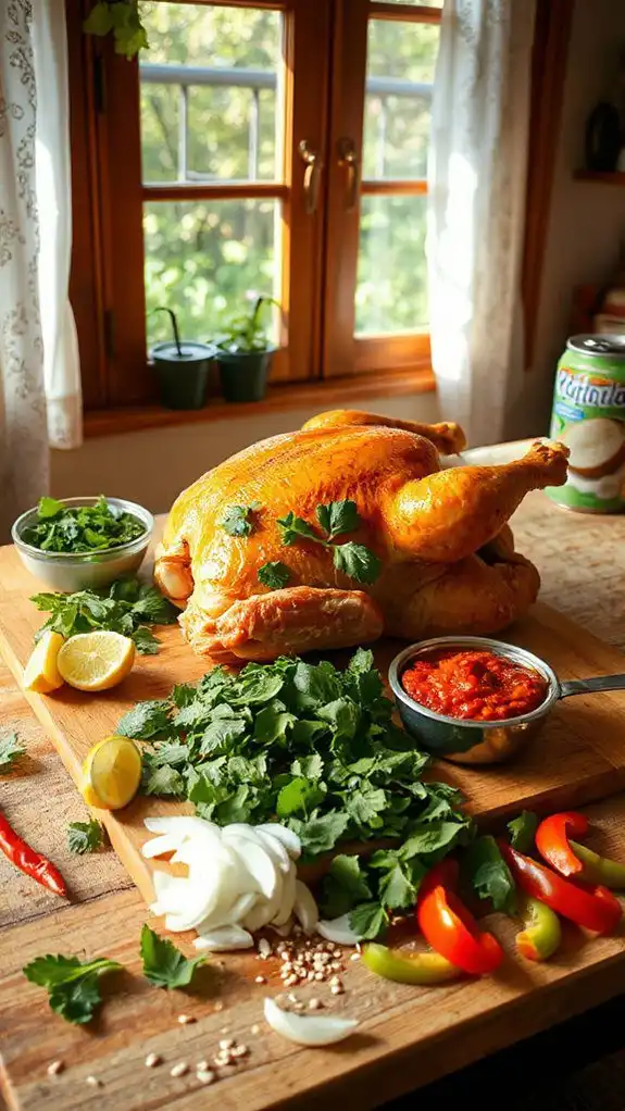 spicy coconut chicken dish