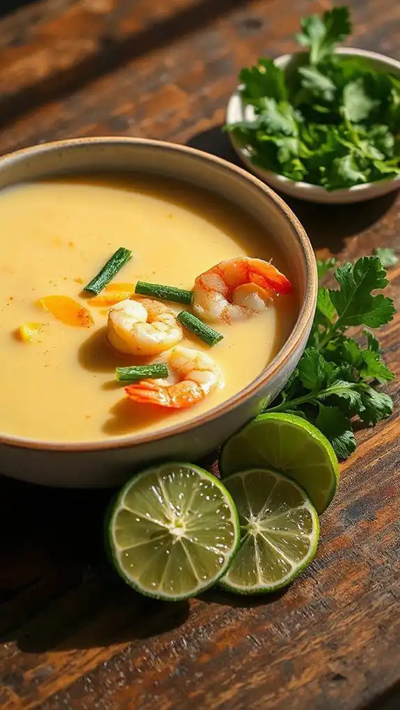 spicy corn shrimp soup