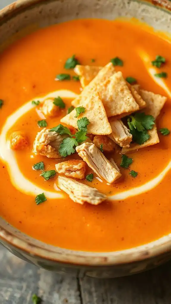 spicy creamy chicken soup
