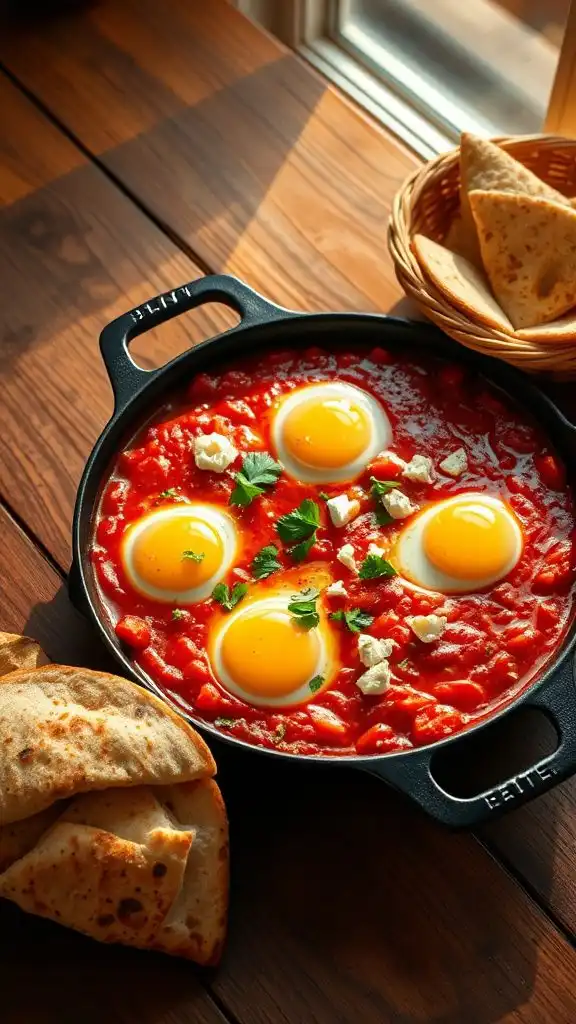 spicy eggs with cheese