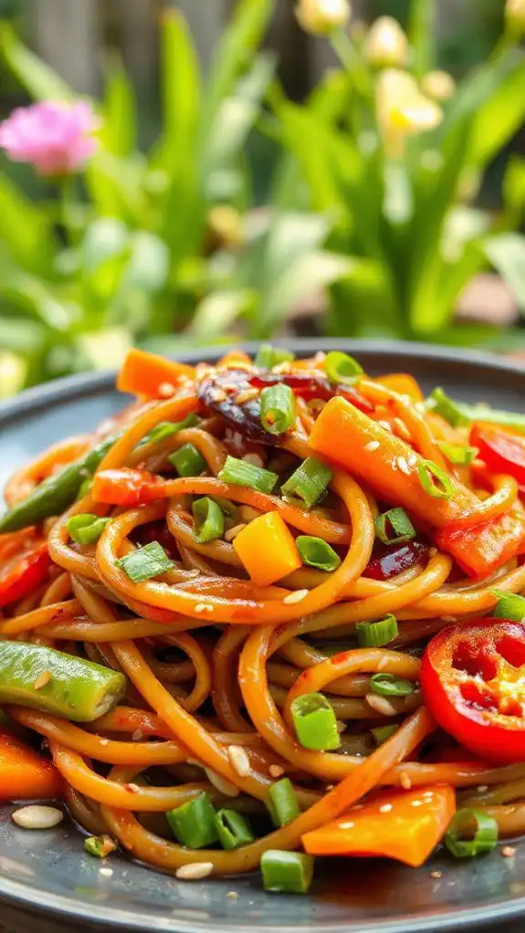 spicy flavorful noodle dish