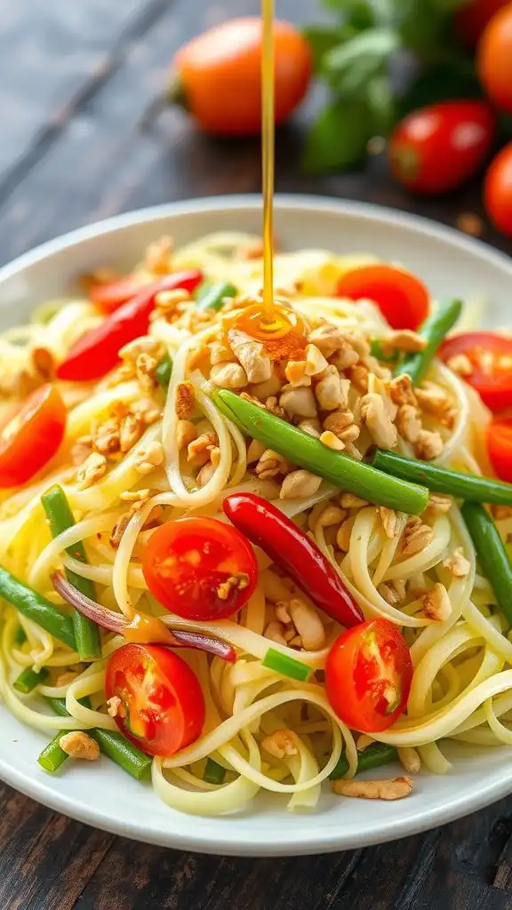 spicy green papaya salad