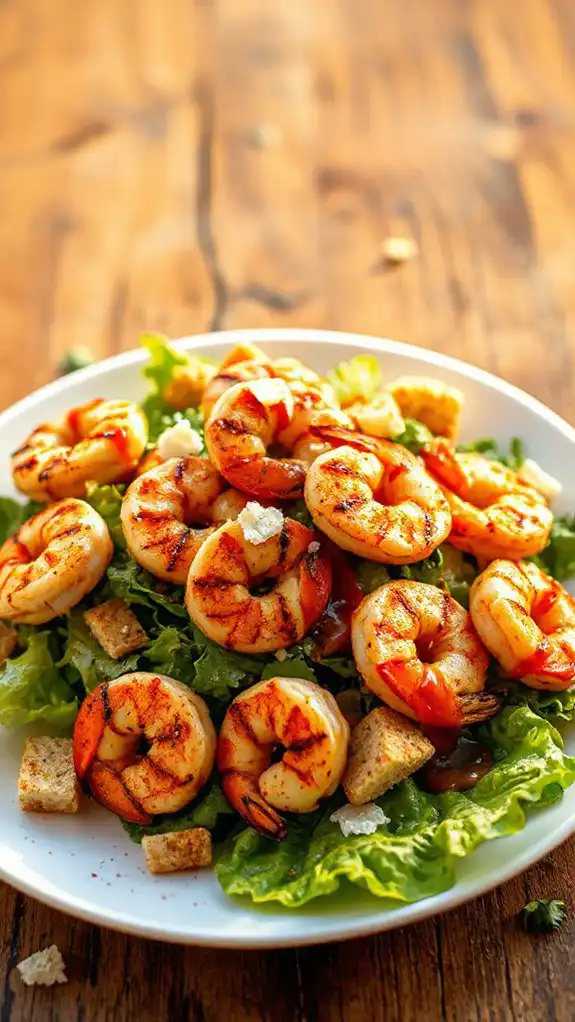 spicy grilled caesar salad
