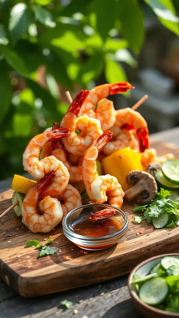 spicy grilled shrimp skewers