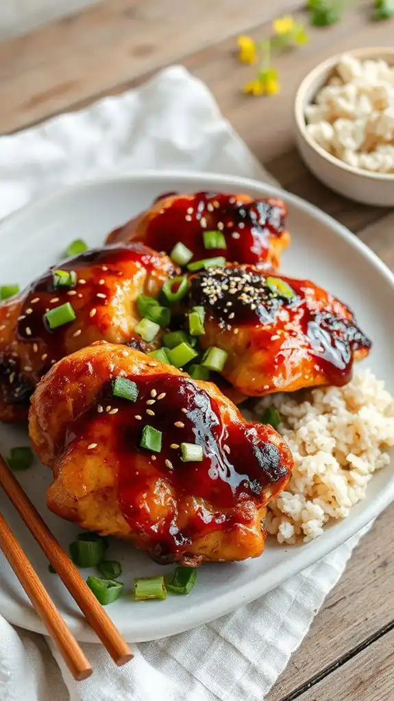 spicy honey garlic chicken spicy honey garlic chicken
