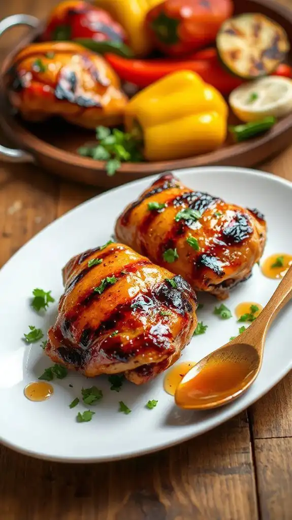 spicy honey garlic chicken
