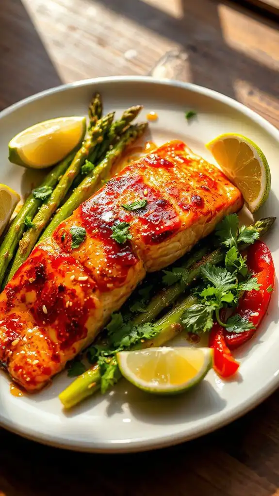 spicy honey glazed salmon recipe