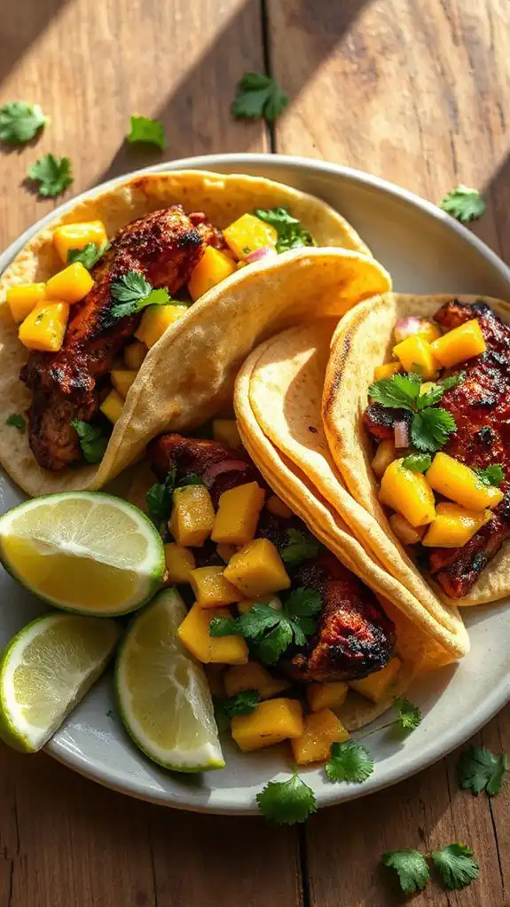 spicy jerk chicken tacos spicy jerk chicken tacos
